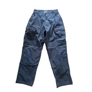 5.11 Tactical Pants Mens M 31.5-35 L Navy Cargo Ripstop 74003 Knee Pads Near VTG